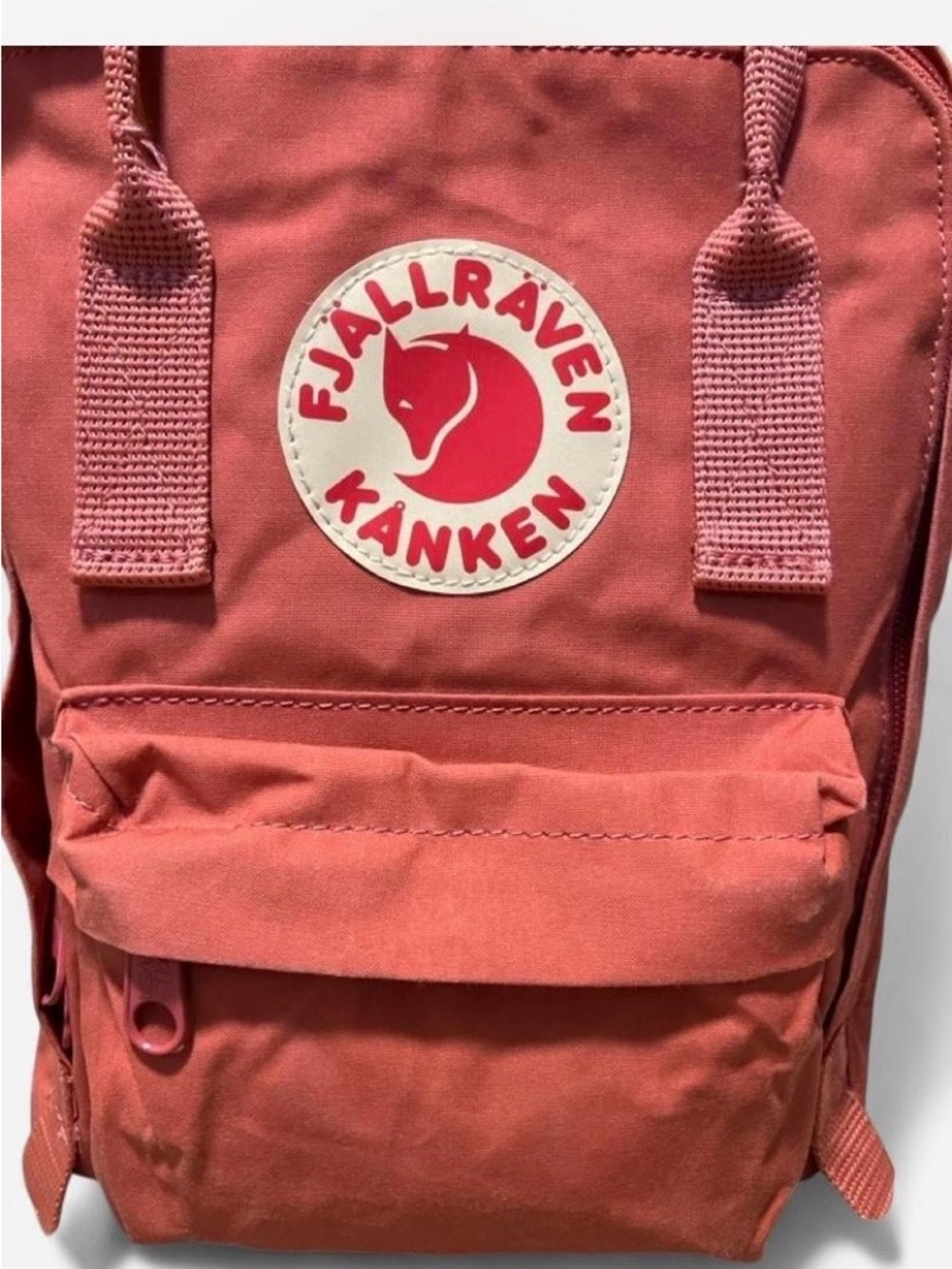 Fjallraven Kånken Mini Backpack Coral with Seat Pad - Picture 2 of 8